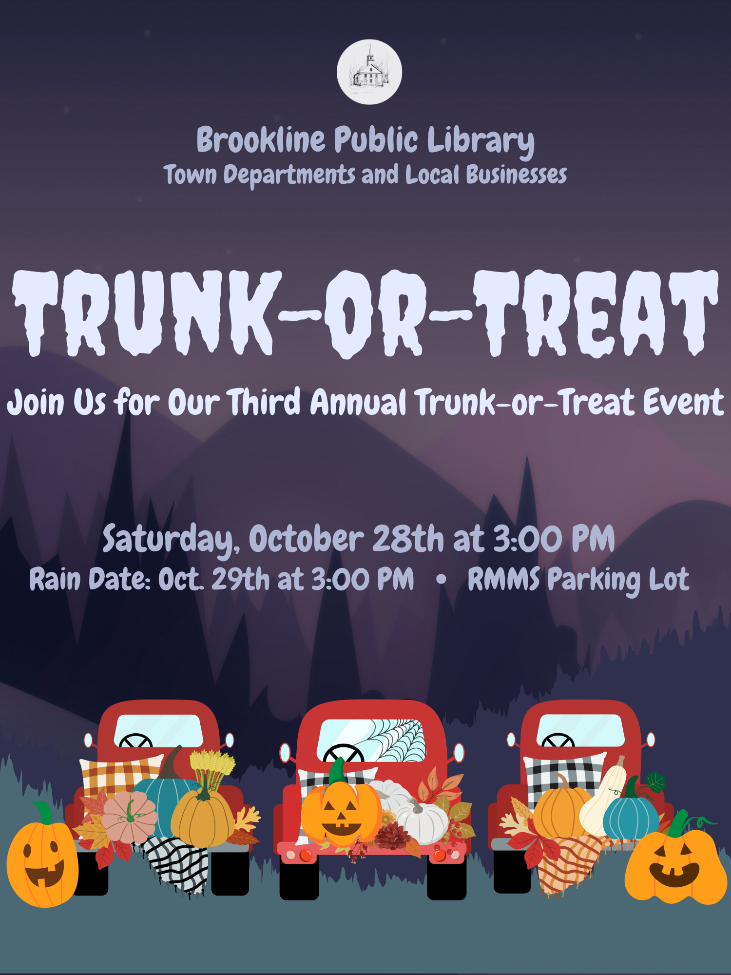 Trunk or Treat Brookline Public Library